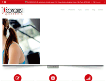 Tablet Screenshot of academiaconquest.com.br